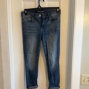 Express Women's Dark Blue Ankle Jeans